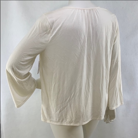 NWT Old Navy off white long sleeve shirt - Picture 4 of 7